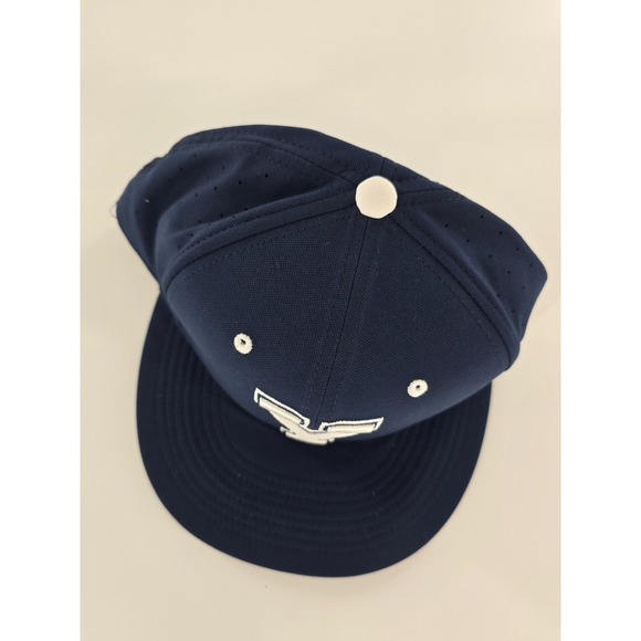Nike BYU Cougars Flat Bill‎ Cap Hat Men's 7 7/8 College Navy Blue Brigham Young - Picture 4 of 13